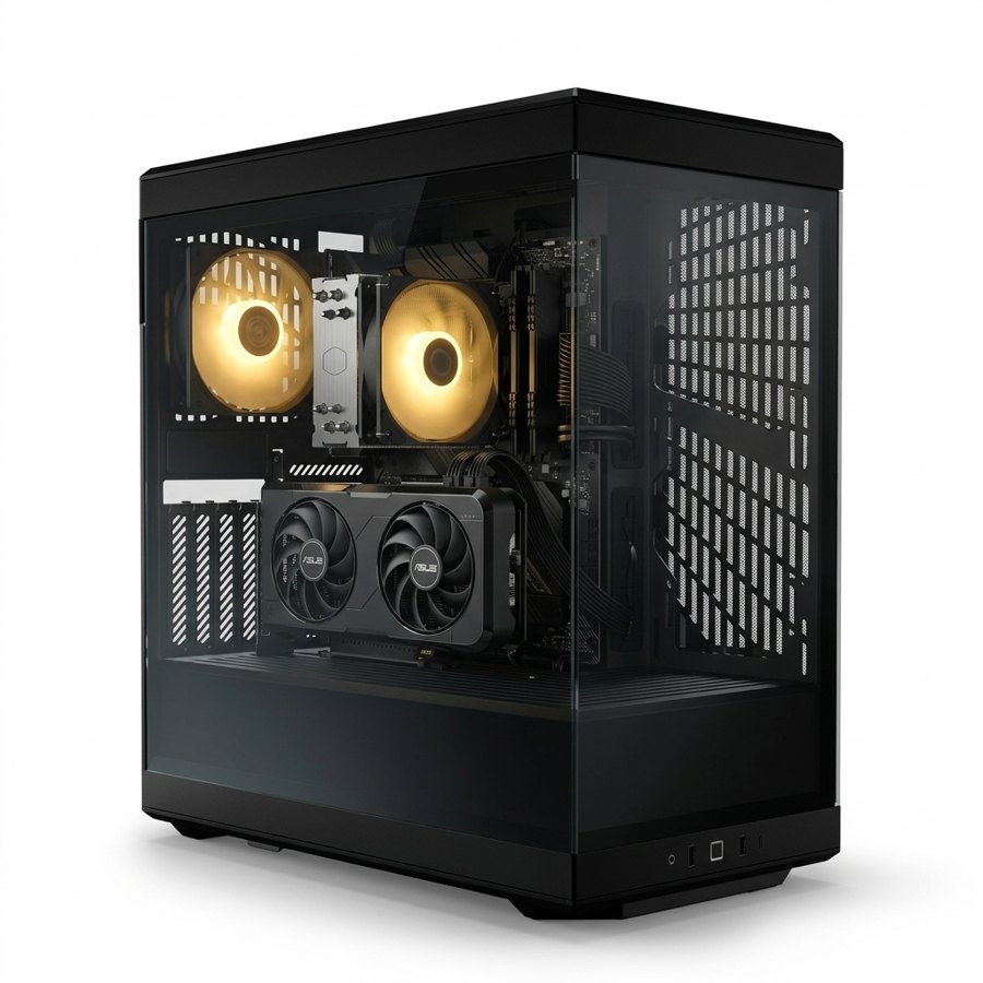 Foto de Configuración PM-0003 con AMD Ryzen 7 5700GE · ASUS Dual GeForce RTX 5050 OC 8GB · Corsair Venge